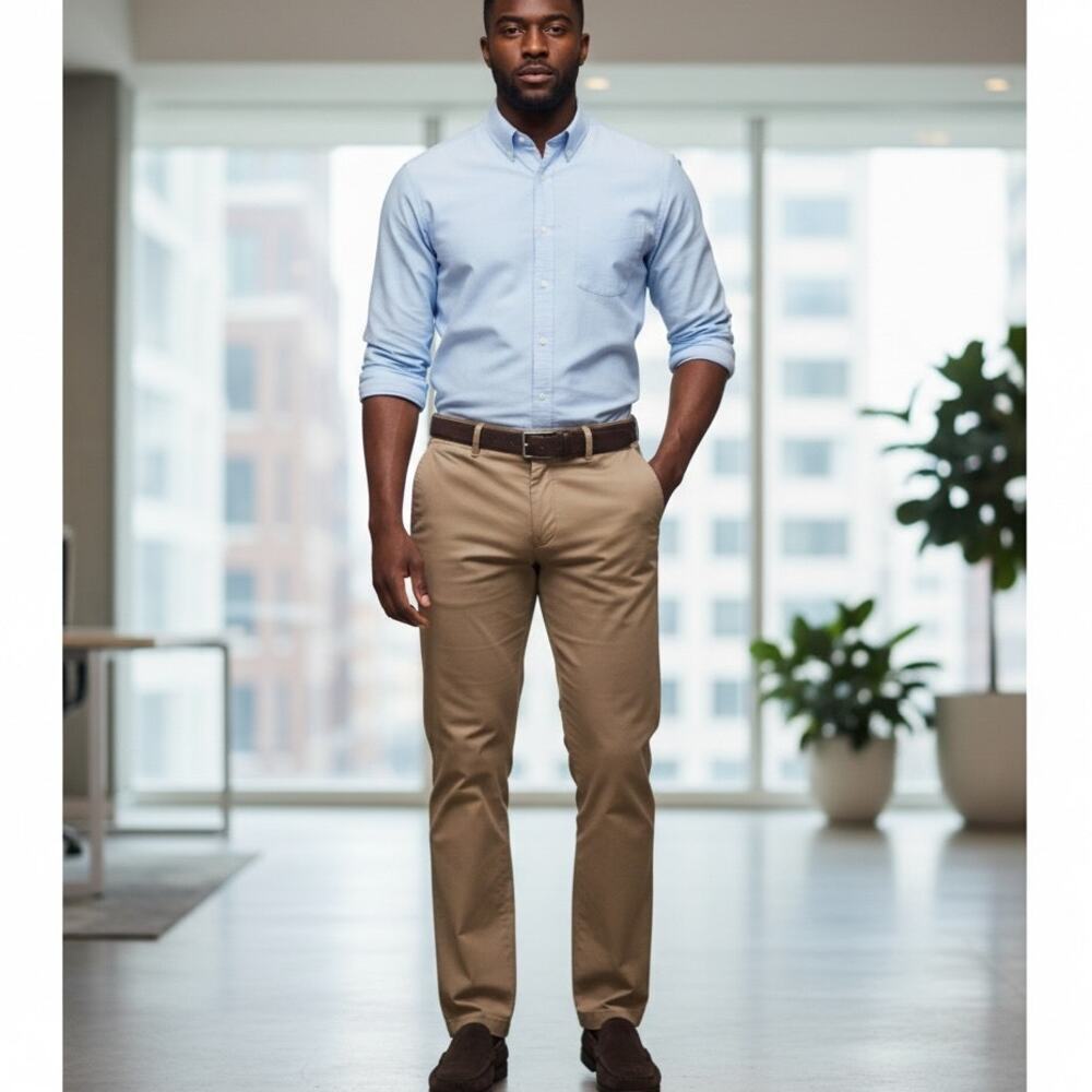 Bonobos the Original Chino Pants Straight Leg Flat Front in Brown Men's 38W 30L